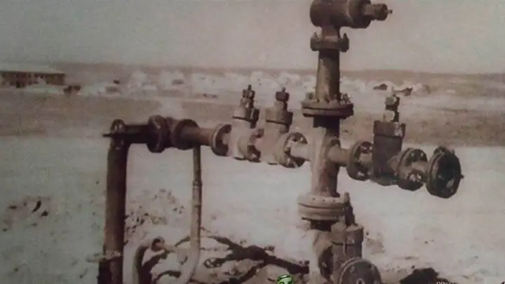 Скважина №1 в курорт Сарыагаш. 1950 год Скважина №1 в курорт Сарыагаш. 1950 год