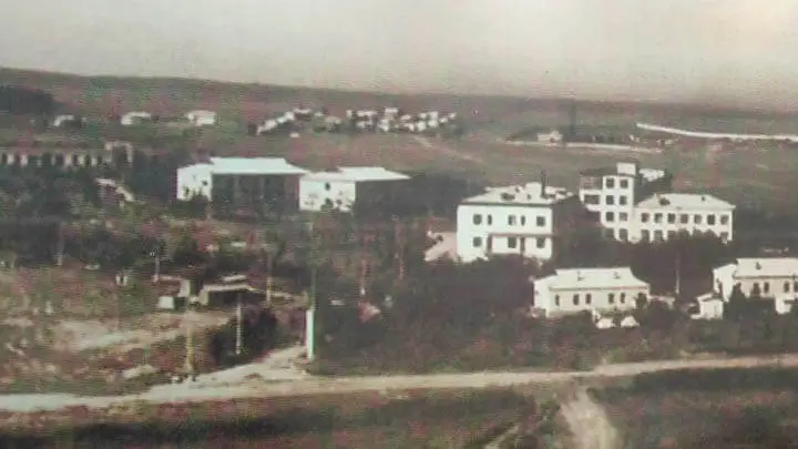 Первая дорога внутри санатория. 1960 год Первая дорога внутри санатория. 1960 год